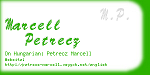 marcell petrecz business card